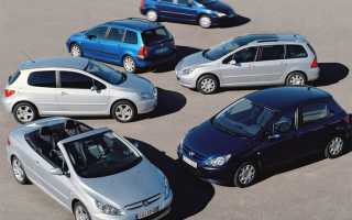 Peugeot 307 (2001-2008) – технические характеристики