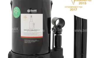 Домкрат 20 тонн: гидравлические подкатные, бутылочные модели