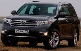 Toyota Highlander 2 (2007-2013) модели