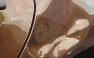 Как удалить вмятины без покраски