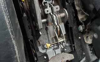 Как подтянуть ручной тормоз на пежо партнер