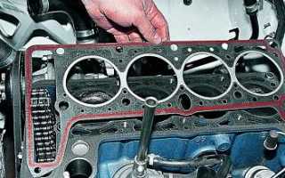 Замена прокладки головки блока цилиндров