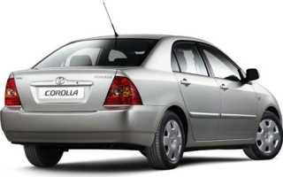 Toyota Corolla E120 (2000-2007) – технические характеристики
