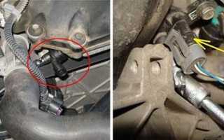 Датчик положения распредвала в двигателе машины