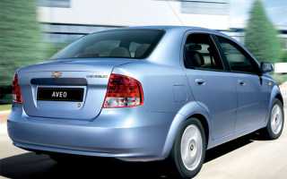 Шевроле Авео I – технические характеристики