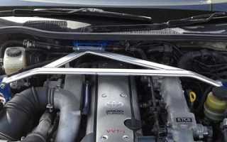 Установка распорок передней и задней стоек