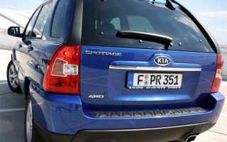 Киа Спортейдж 2 – обратная сторона автомобиля
