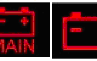 Почему загорается значок АКБ