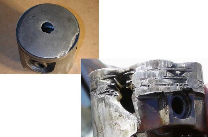 Расплавление поршня