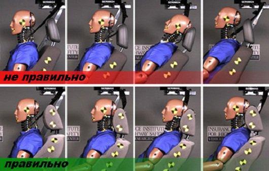 как настроить подголовники в авто