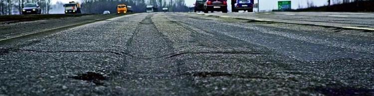 колейность на дороге