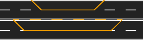 оранжевая разметка