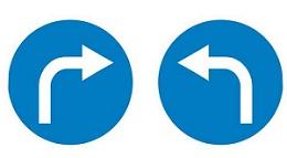 знак "поворот"