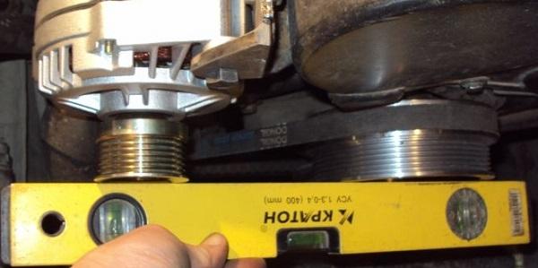 как измерить соосность шкивов