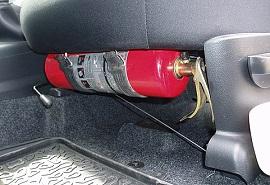 правильное расположение огнетушителя