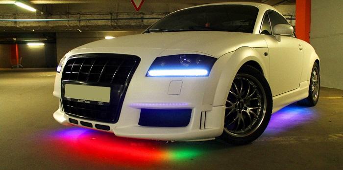 неоновая подсветка днища