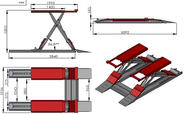 автомобильный подъемник чертежи