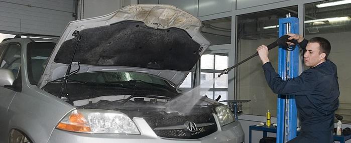 мыть мотор керхером