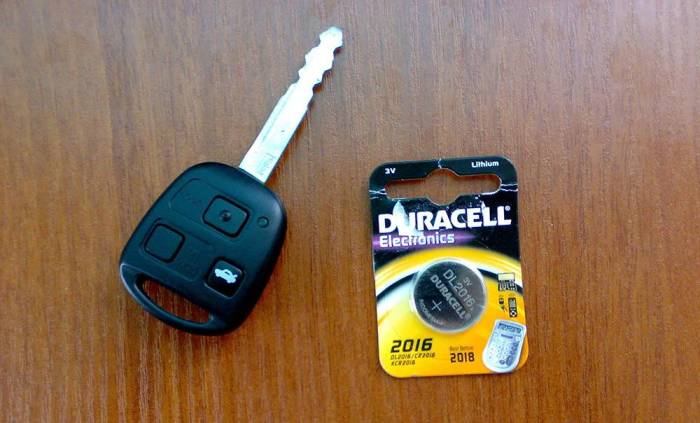 Запасная батарейка для автомобильного ключа Ключ и батарейка
