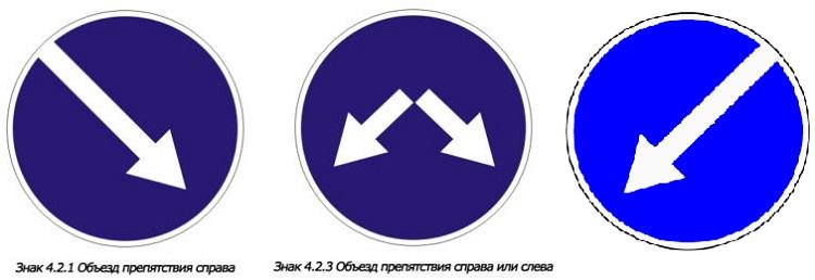 объезд препятствия