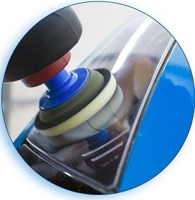 полировка стекла фары