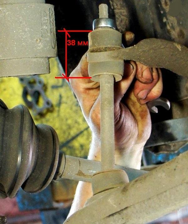 Как прикрутить стойку стабилизатора