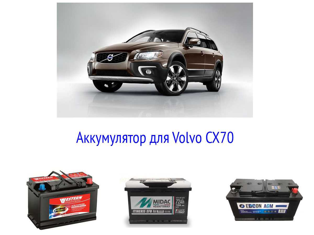 Аккумулятор на Volvo XC70