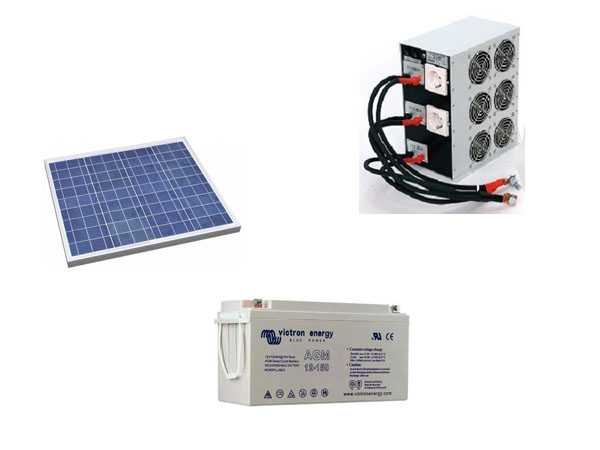 Комплект солнечных батарей для дачи