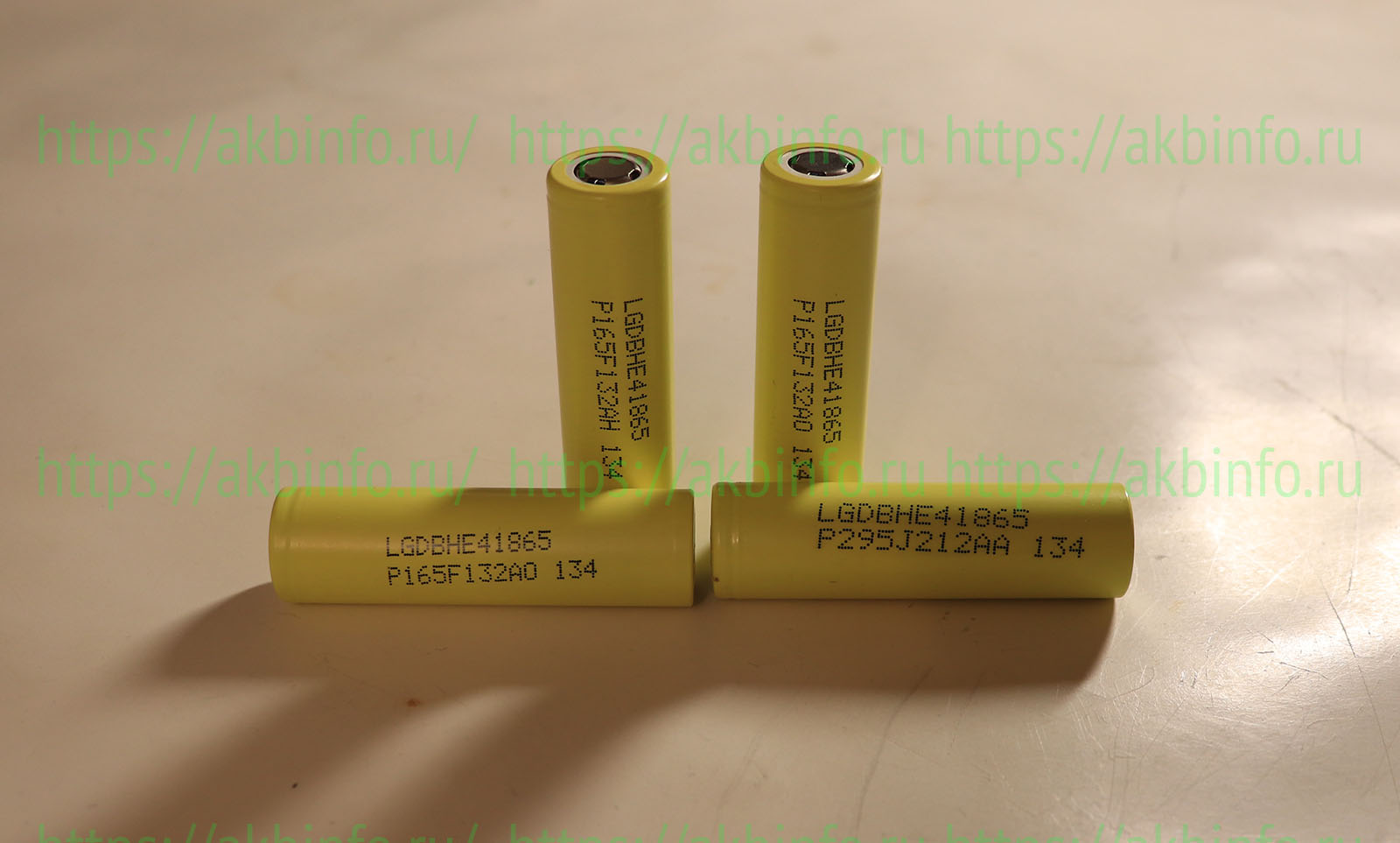 Тест четырёх аккумуляторов LGDBHE41865