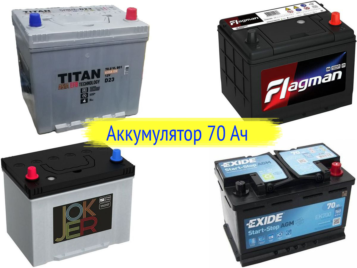 Аккумуляторы 70 Ач