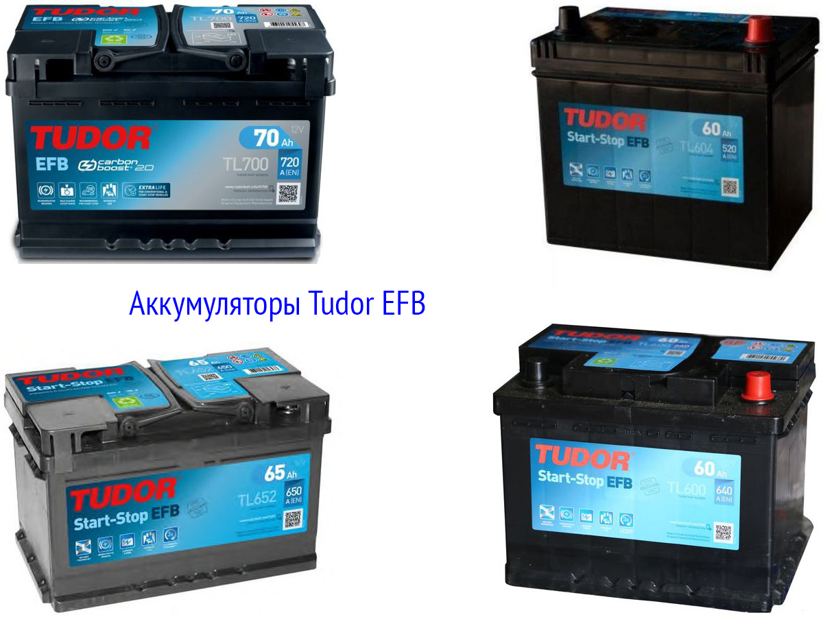 Аккумуляторные батареи Tudor EFB