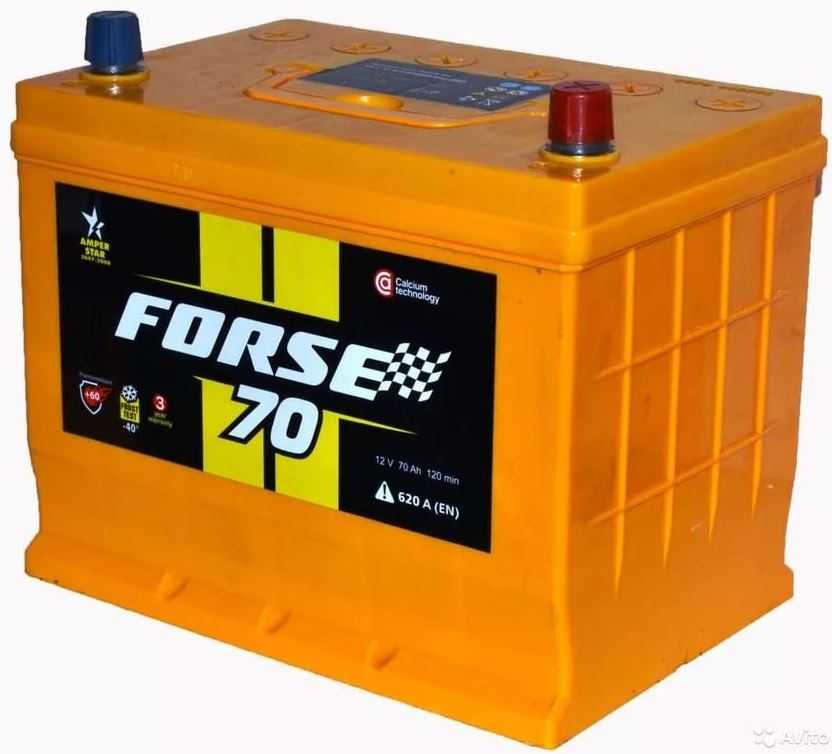 Аккумуляторная батарея Forse 70 Ач, 620 А, азиатский
