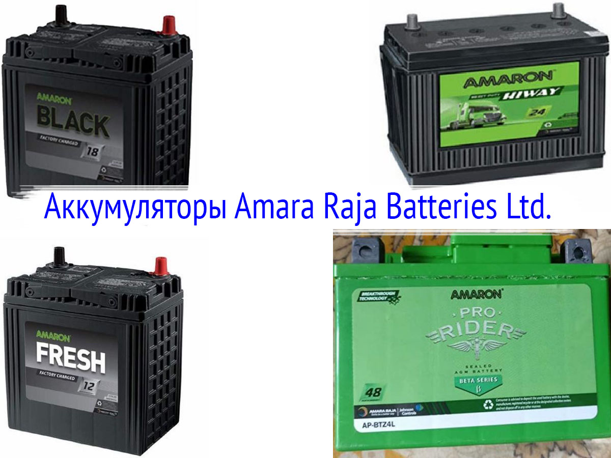 Аккумуляторы Amara Raja Batteries Ltd.