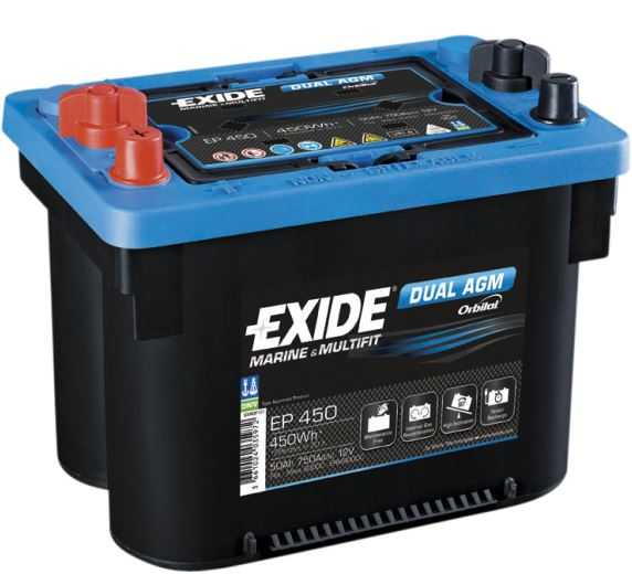 Аккумулятор Exide для лодочного электромотора