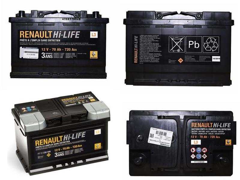 АКБ Renault 77 11 238 598