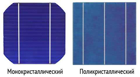 Основные типы фотоэлементов для солнечных батарей