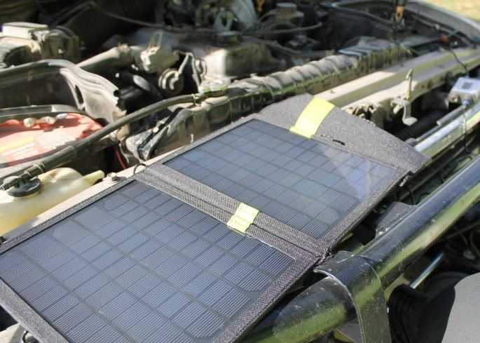 Зарядка автомобильного аккумулятора от солнечной батареи