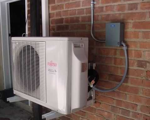 Внешний блок теплового насоса