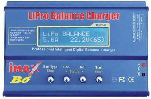 Вся информация iMAX B6 выводится на ЖК дисплей