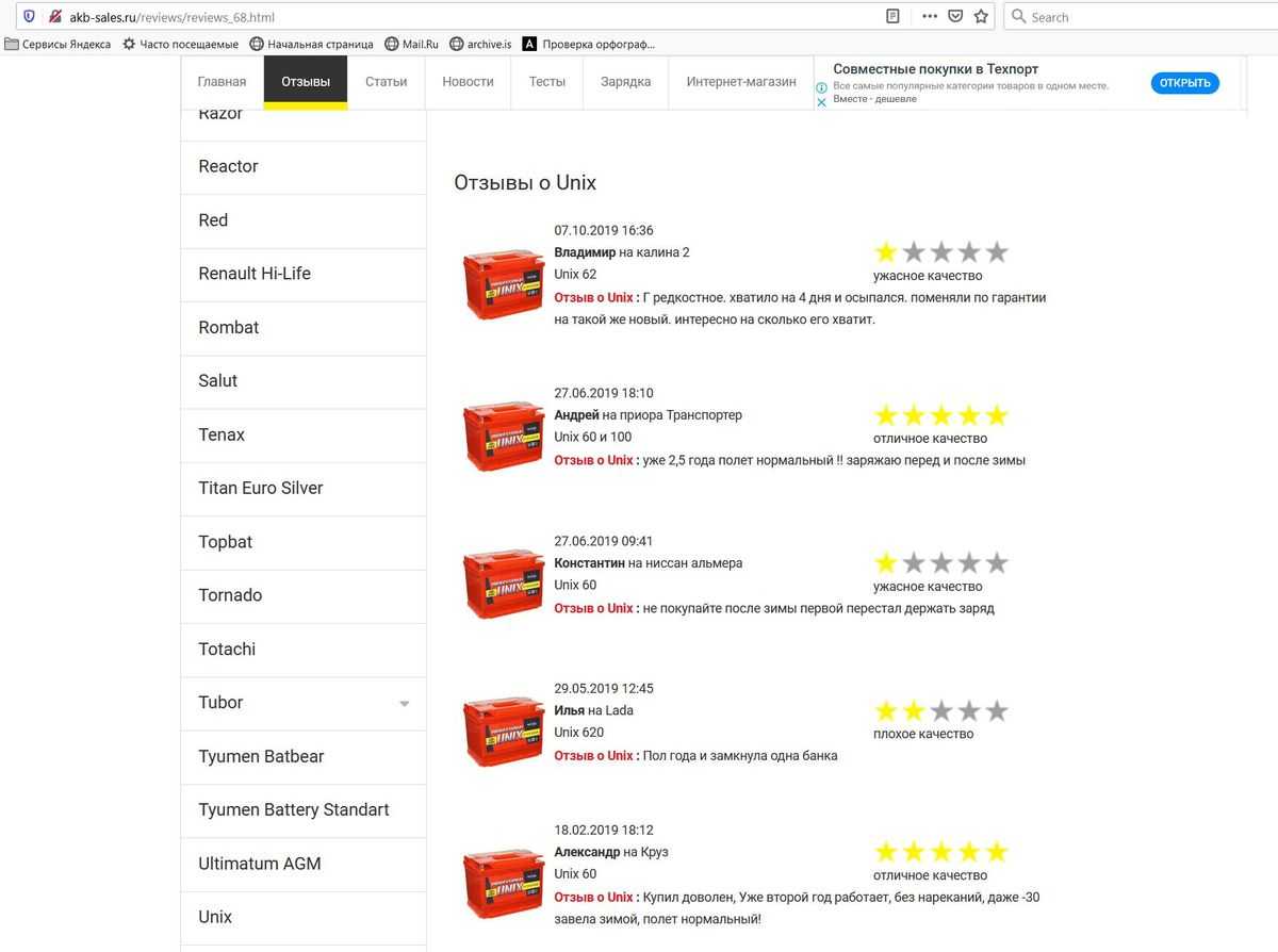 Отзывы о Unix в интернете