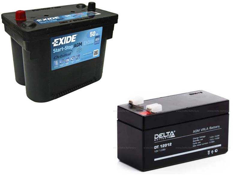 Пример аккумулятора AGM