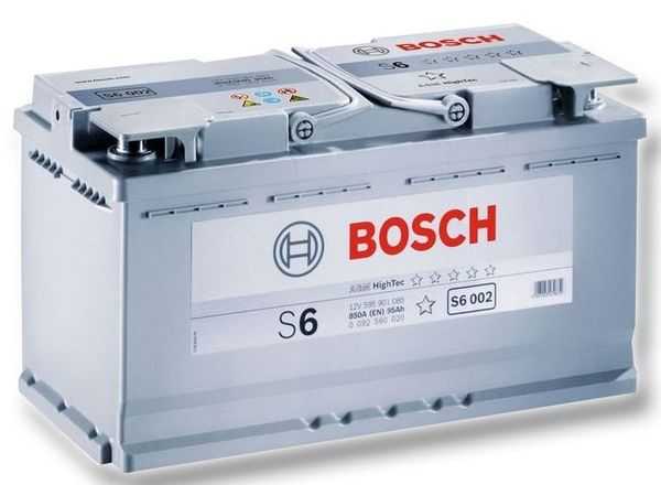 Аккумуляторная батарея BoschS6 AGM HighTec