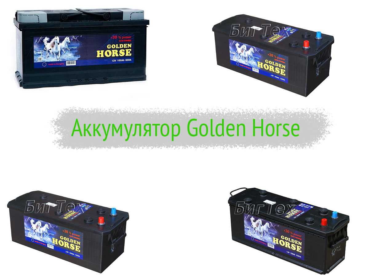 Аккумуляторы Golden Horse