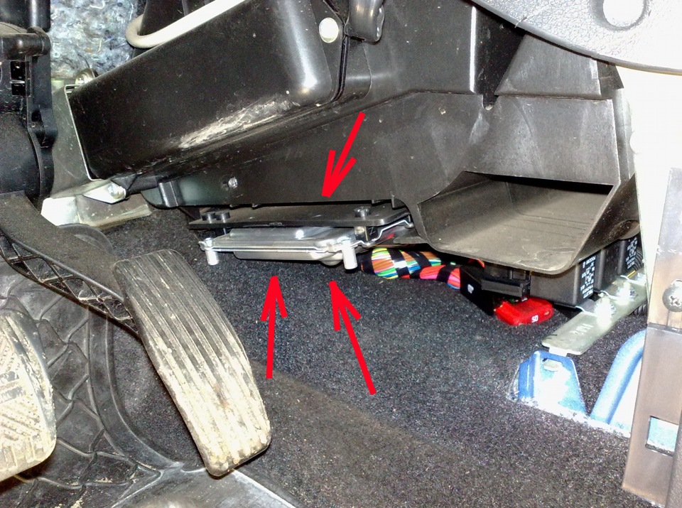 Место расположения ЭБУ в Калине Установочное место