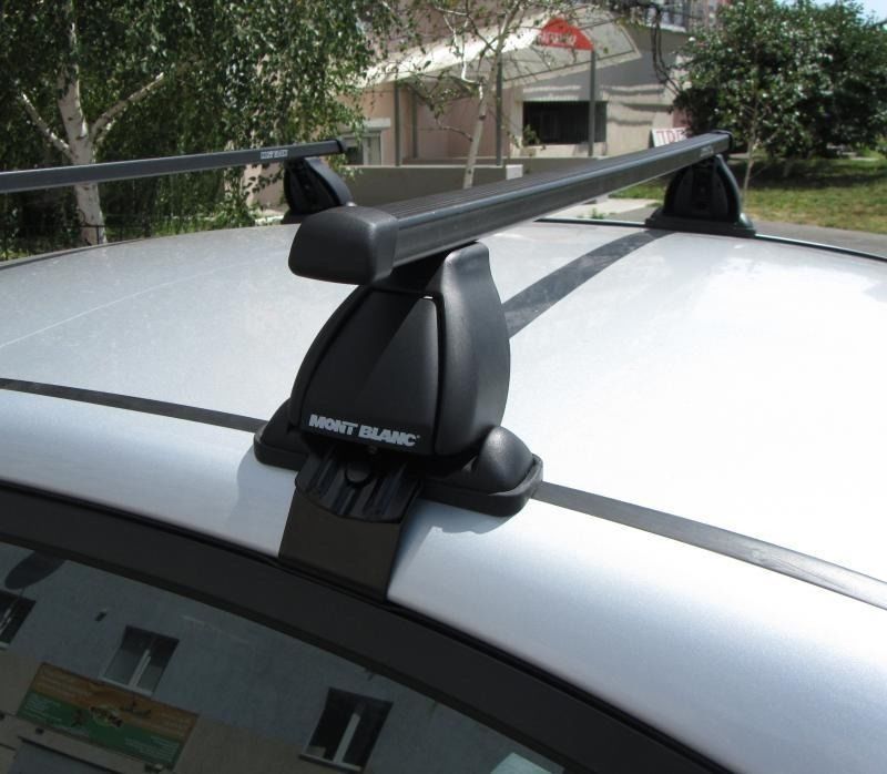 Вариант крепежа багажника Рейлинги на весте