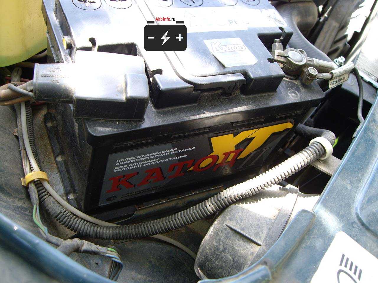 Аккумулятор Катод XT на автомобиле