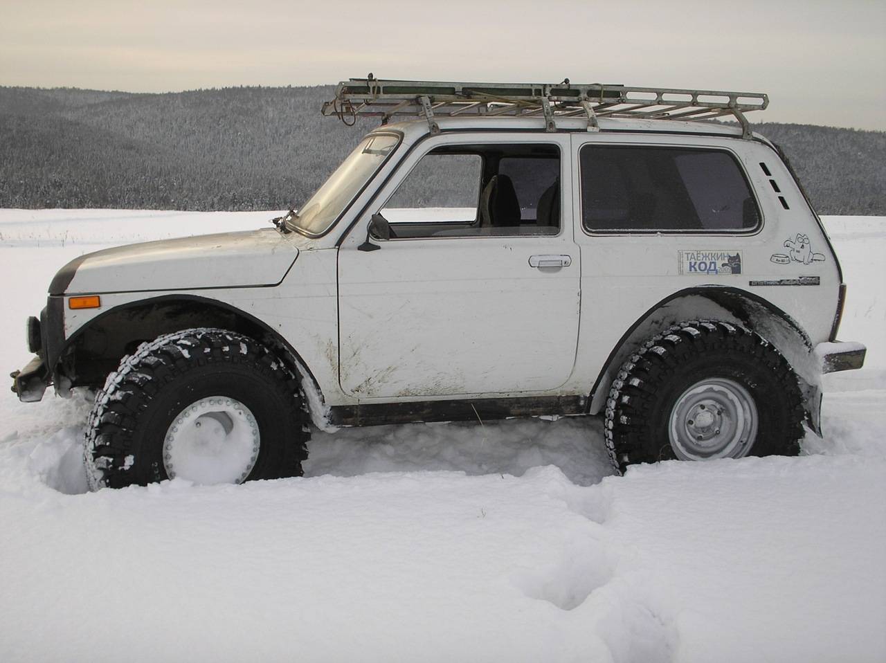 Нива с большими колесами Нива на больших колесах