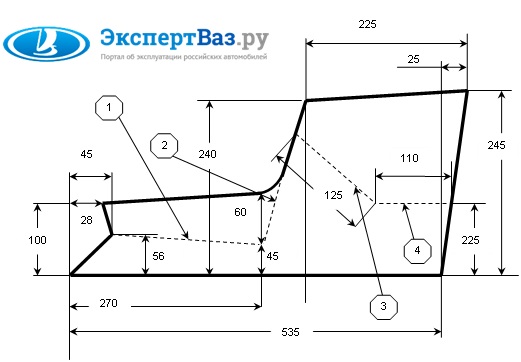 Бок изделия Стенка подлокотника