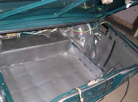 Защита багажника Звукоизоляция багажника