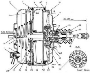 Регулировка вакуумного усилителя тормозов газель